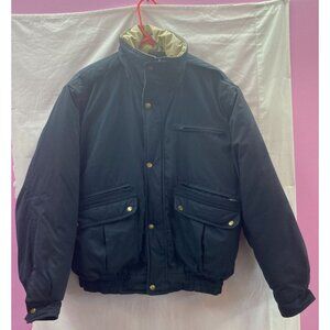 Vintage Original Windbreaker Men's Size M Blue & Tan Multi-Pocket Jacket